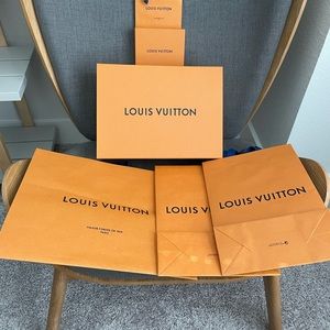 Louis Vuitton Shopping Bags Boxes Lot